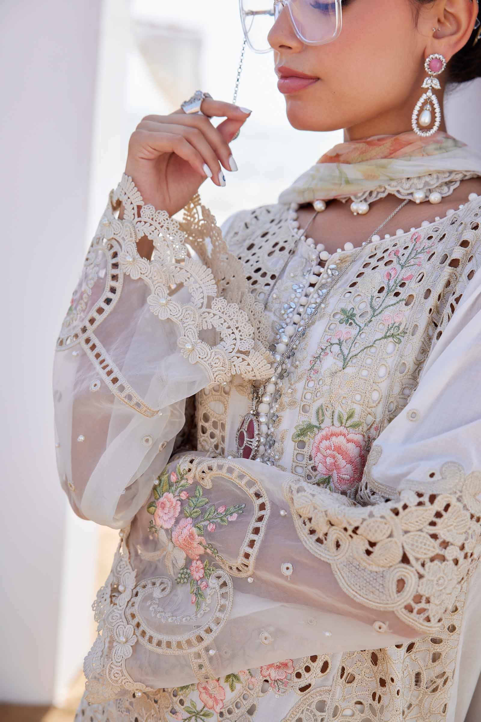 3 Piece Unstitched Embroidered Lawn Suit | EID LAWN-25-07 EL-25-07-Default In Stock - Silko Store