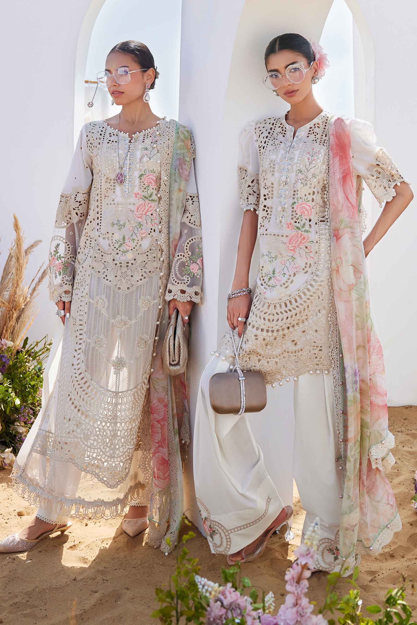 3 Piece Unstitched Embroidered Lawn Suit | EID LAWN-25-07 EL-25-07-Default In Stock - Silko Store