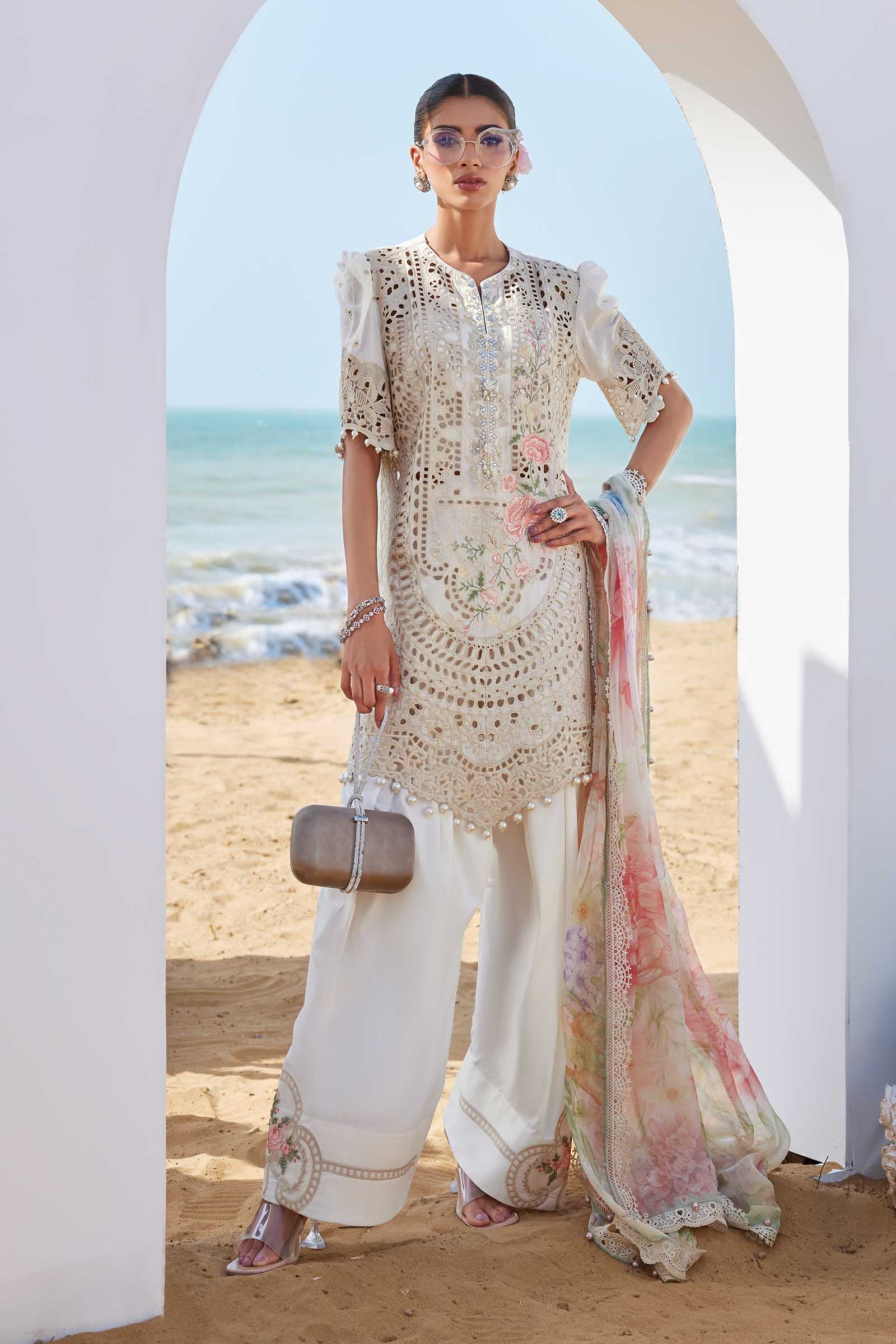 3 Piece Unstitched Embroidered Lawn Suit | EID LAWN-25-07 EL-25-07-Default In Stock - Silko Store