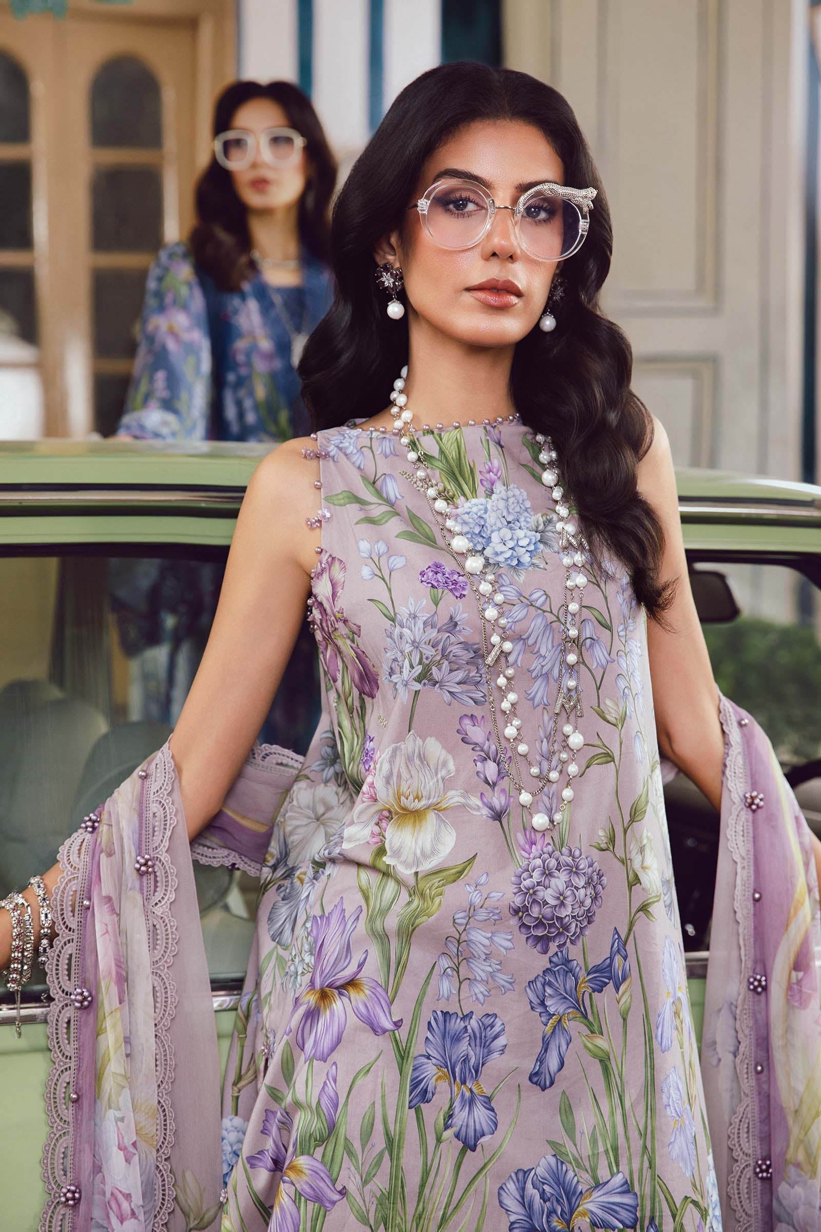 3 Piece Unstitched Embroidered Cambric Suit | MPT-2708-A - My Store