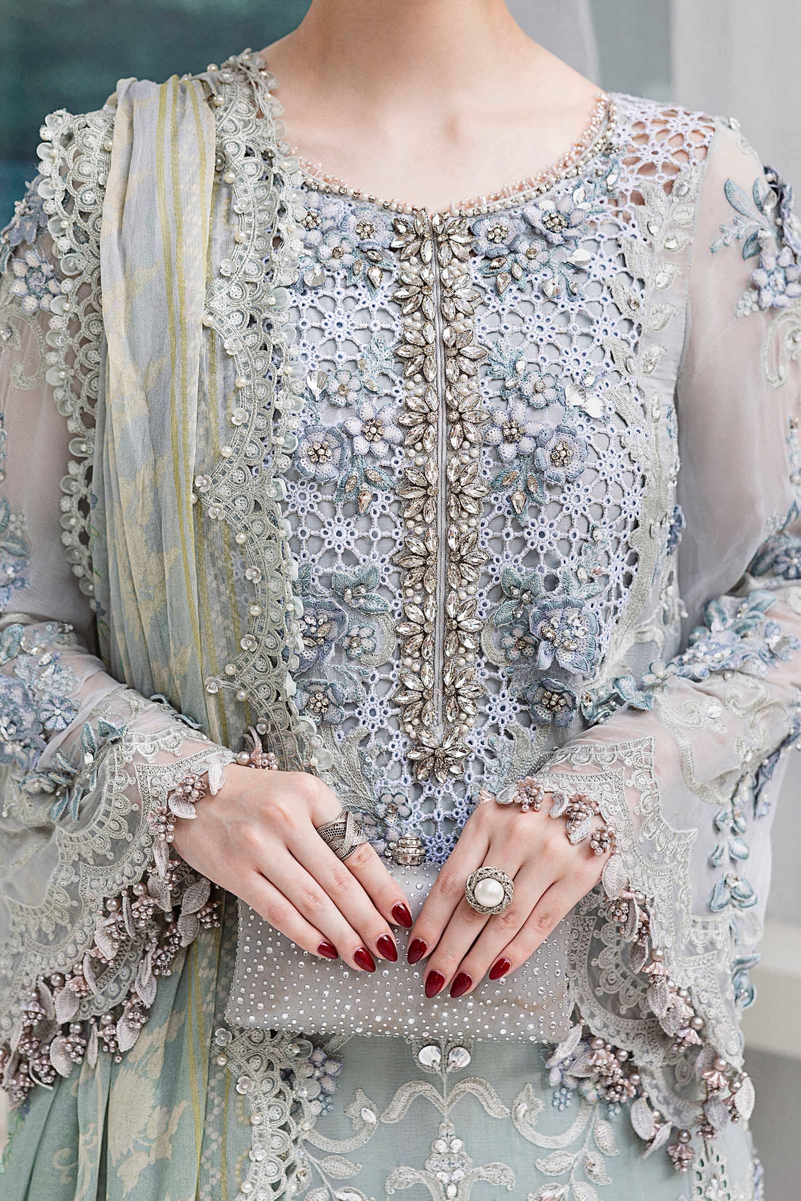 3 Piece Unstitched Embroidered Chiffon Suit | MPC-25-108 - My Store