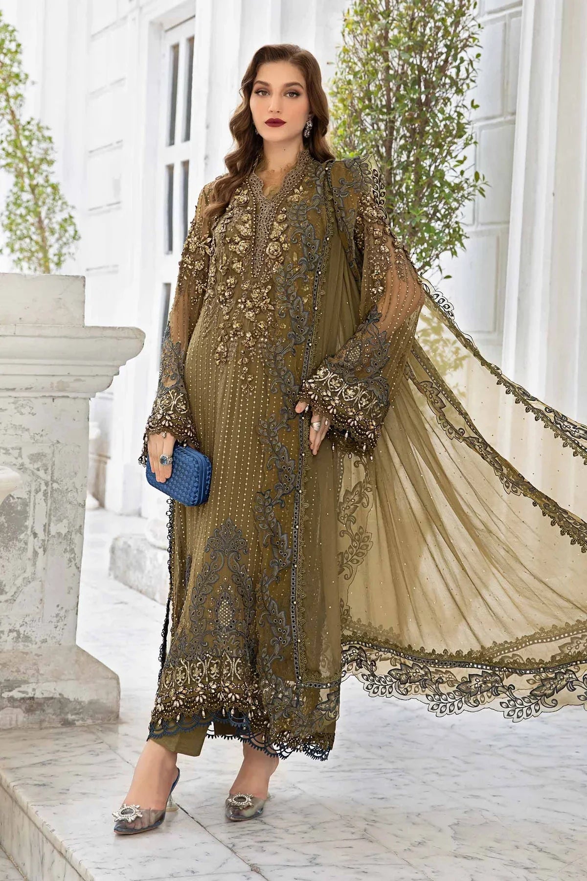 MARIA.B Chiffons Unstitched Collection 2024 | MPC-24-108 - Silko Store