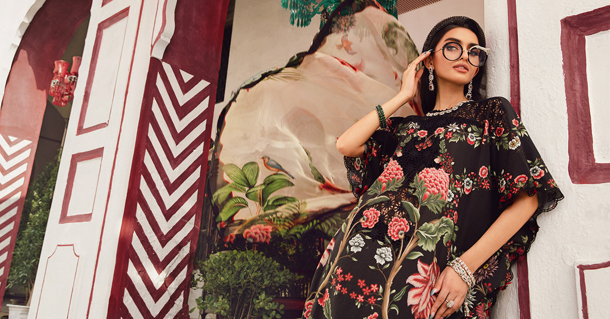 3 Piece Unstitched Embroidered Cambric Suit | MPT-2709-B - My Store