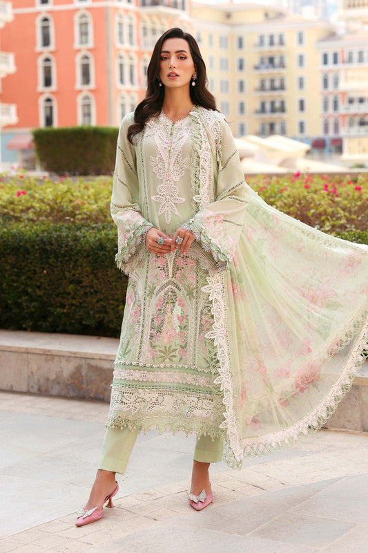 3 Piece Unstitched Embroidered Lawn Suit - My Store