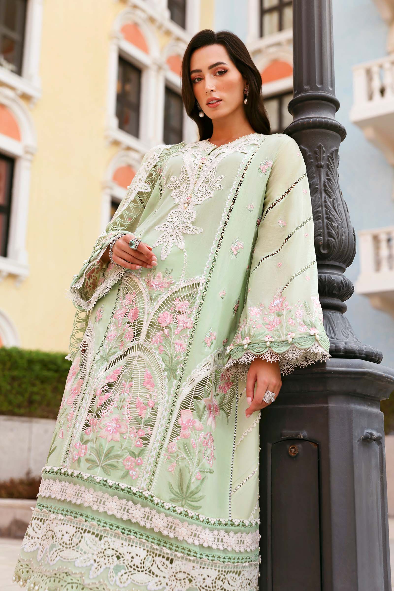 3 Piece Unstitched Embroidered Lawn Suit - My Store