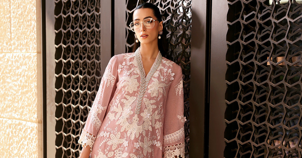 Maria b 3 Piece Unstitched Embroidered Lawn - My Store