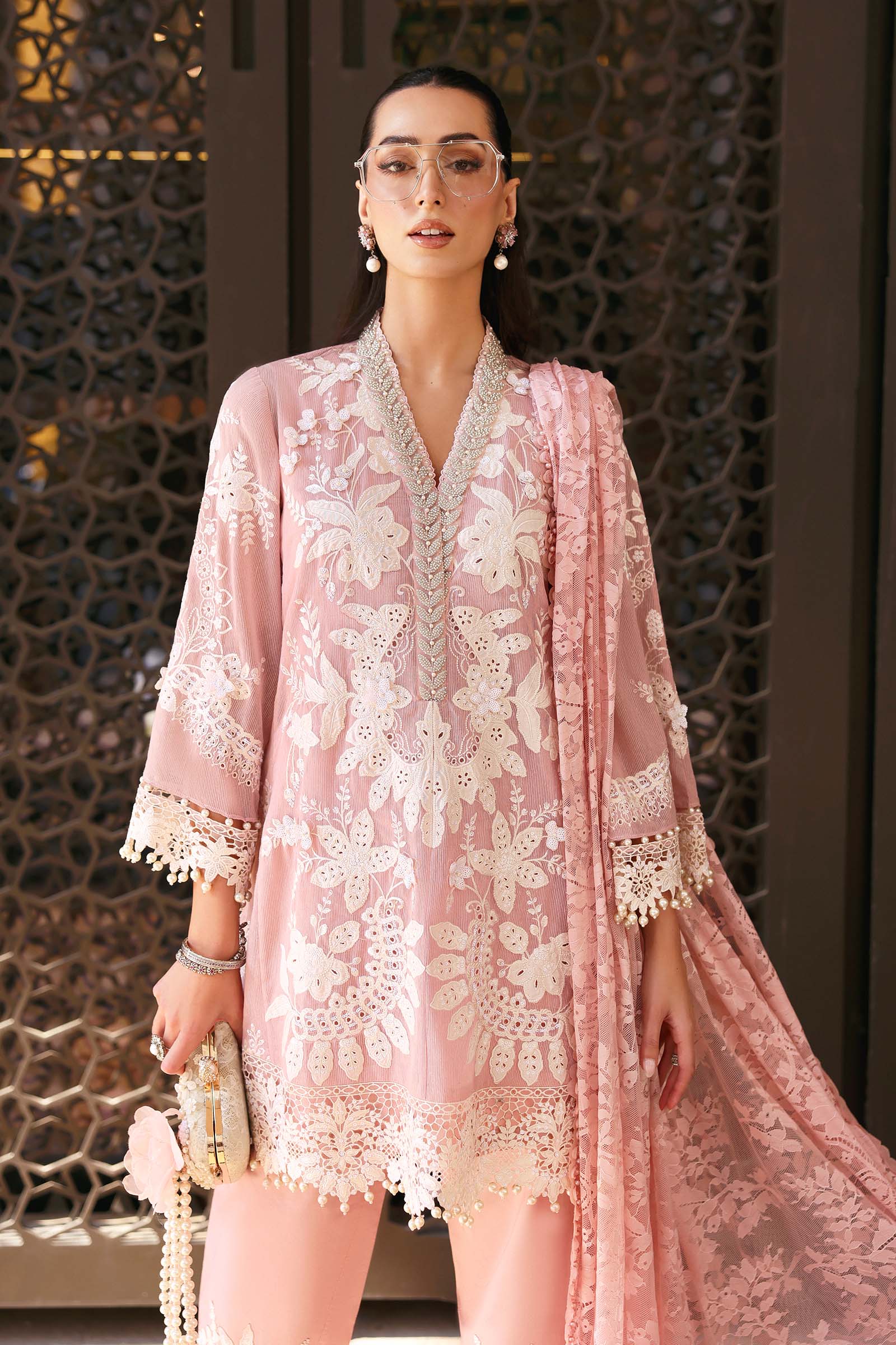 Maria b 3 Piece Unstitched Embroidered Lawn - My Store