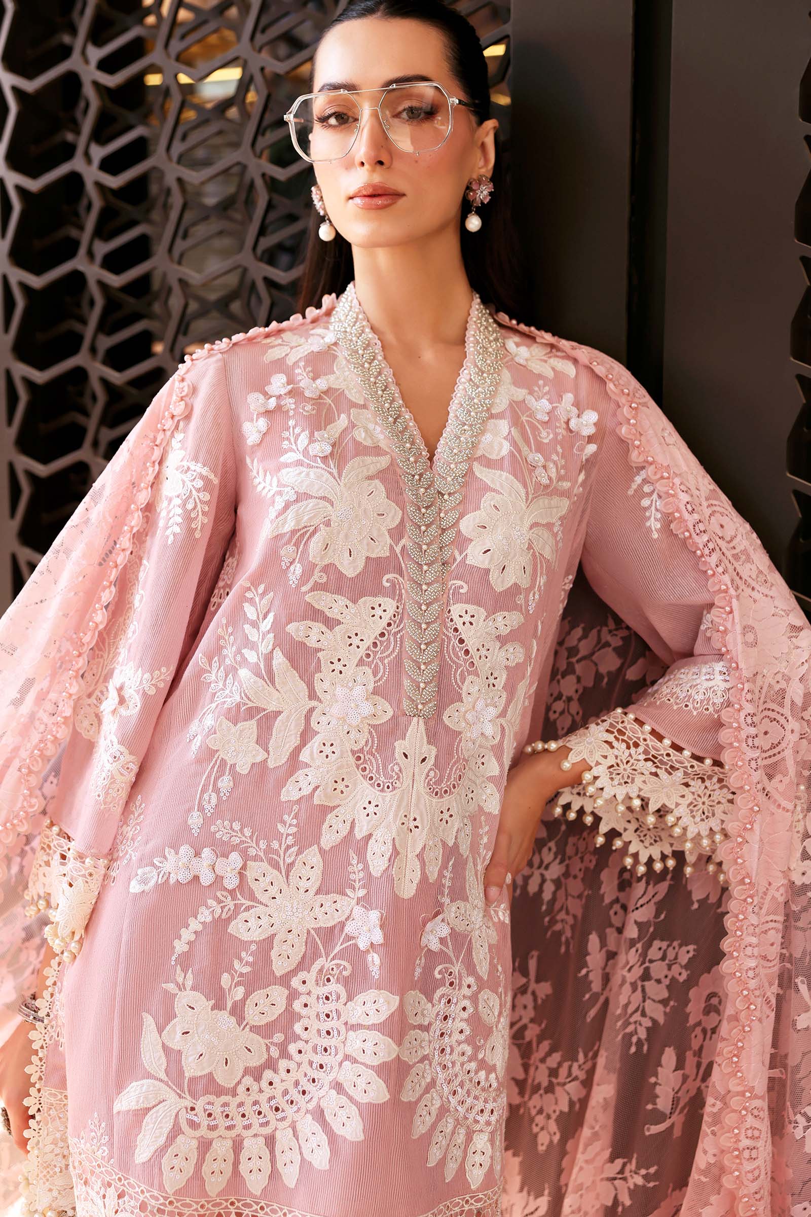 Maria b 3 Piece Unstitched Embroidered Lawn - My Store
