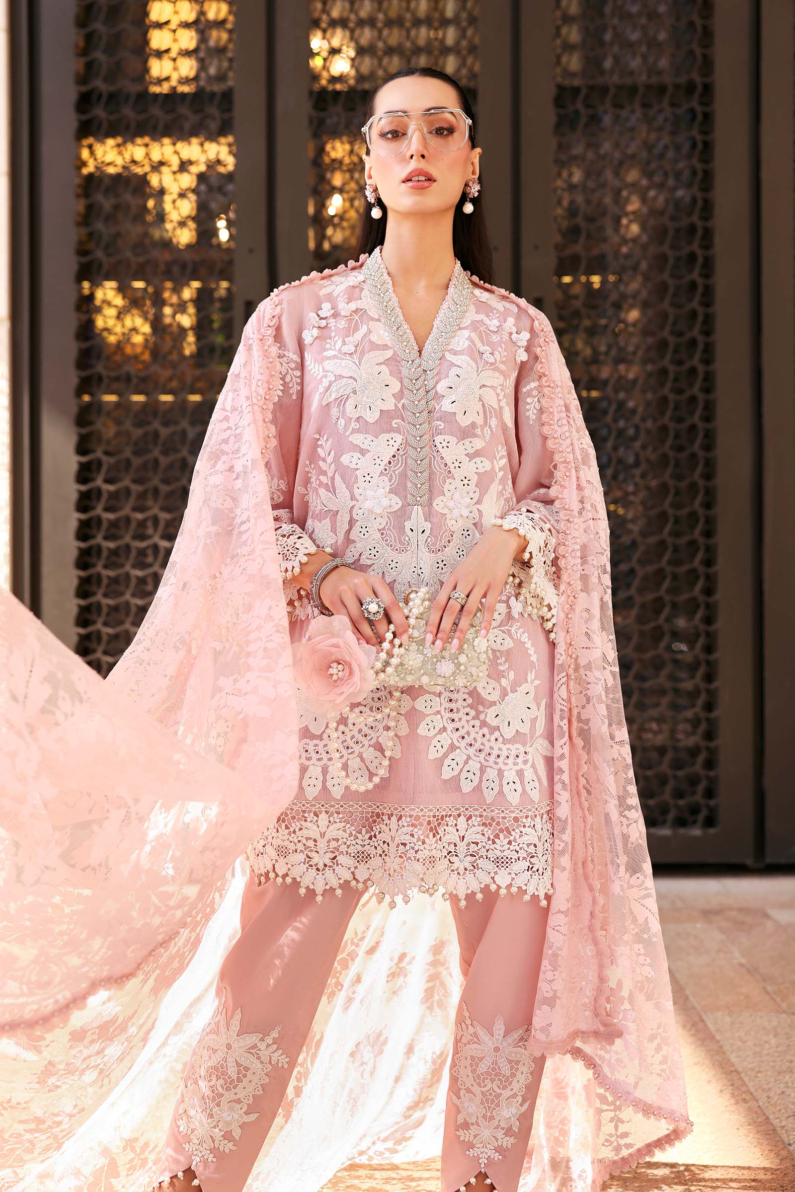 Maria b 3 Piece Unstitched Embroidered Lawn - My Store