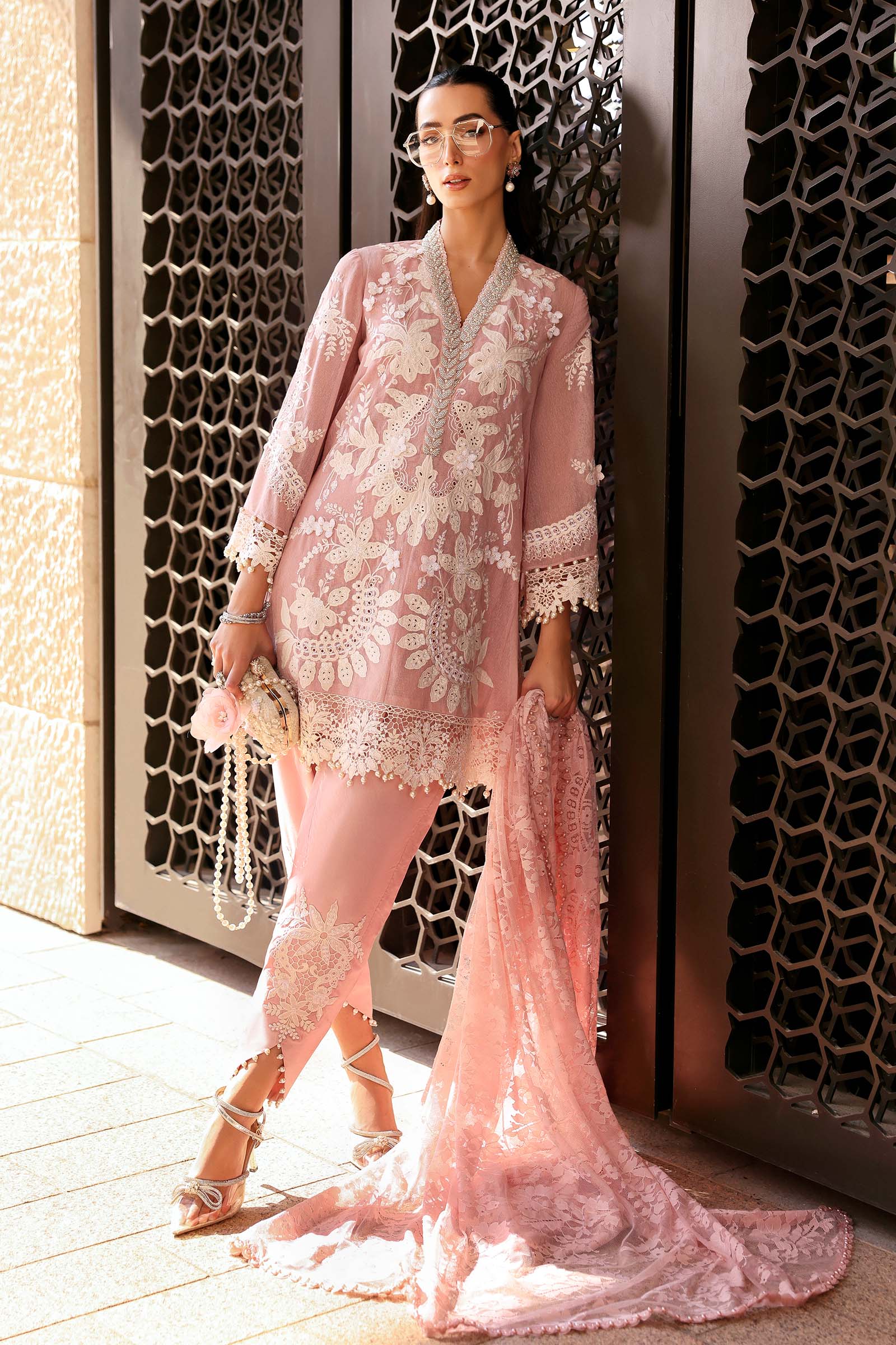 Maria b 3 Piece Unstitched Embroidered Lawn - My Store
