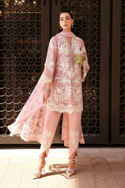 Maria b 3 Piece Unstitched Embroidered Lawn - My Store