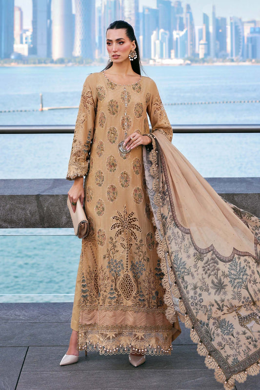 3 Piece Unstitched Embroidered Jacquard Lawn Suit - My Store