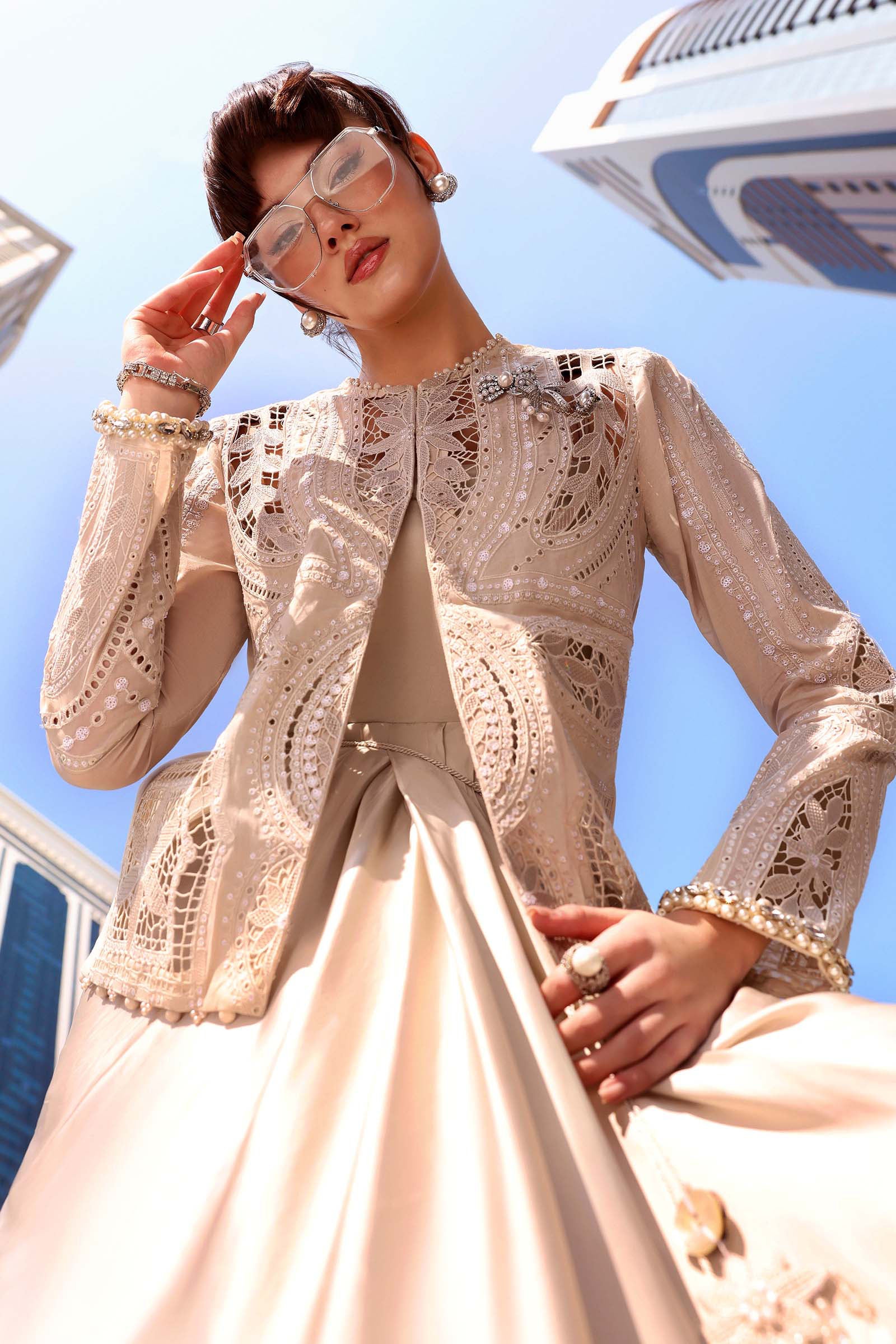 3 Piece Unstitched Embroidered Lawn Suit - My Store