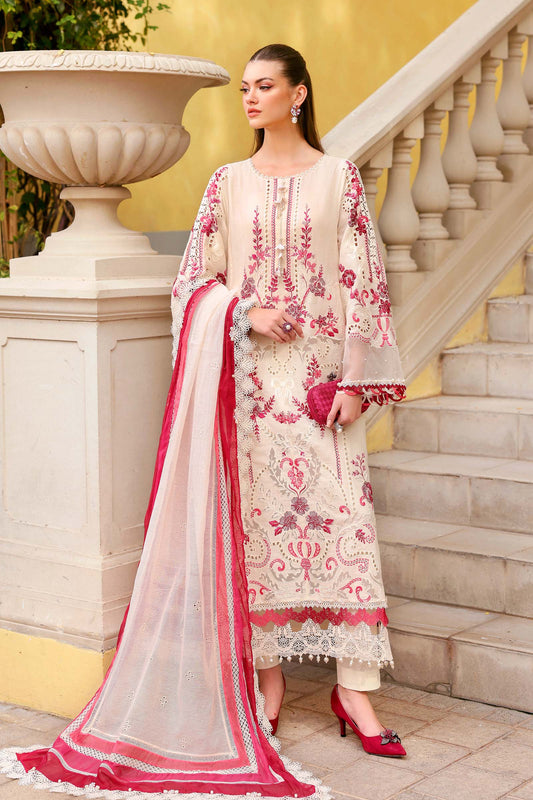 3 Piece Unstitched Embroidered Jacquard Lawn Suit - My Store