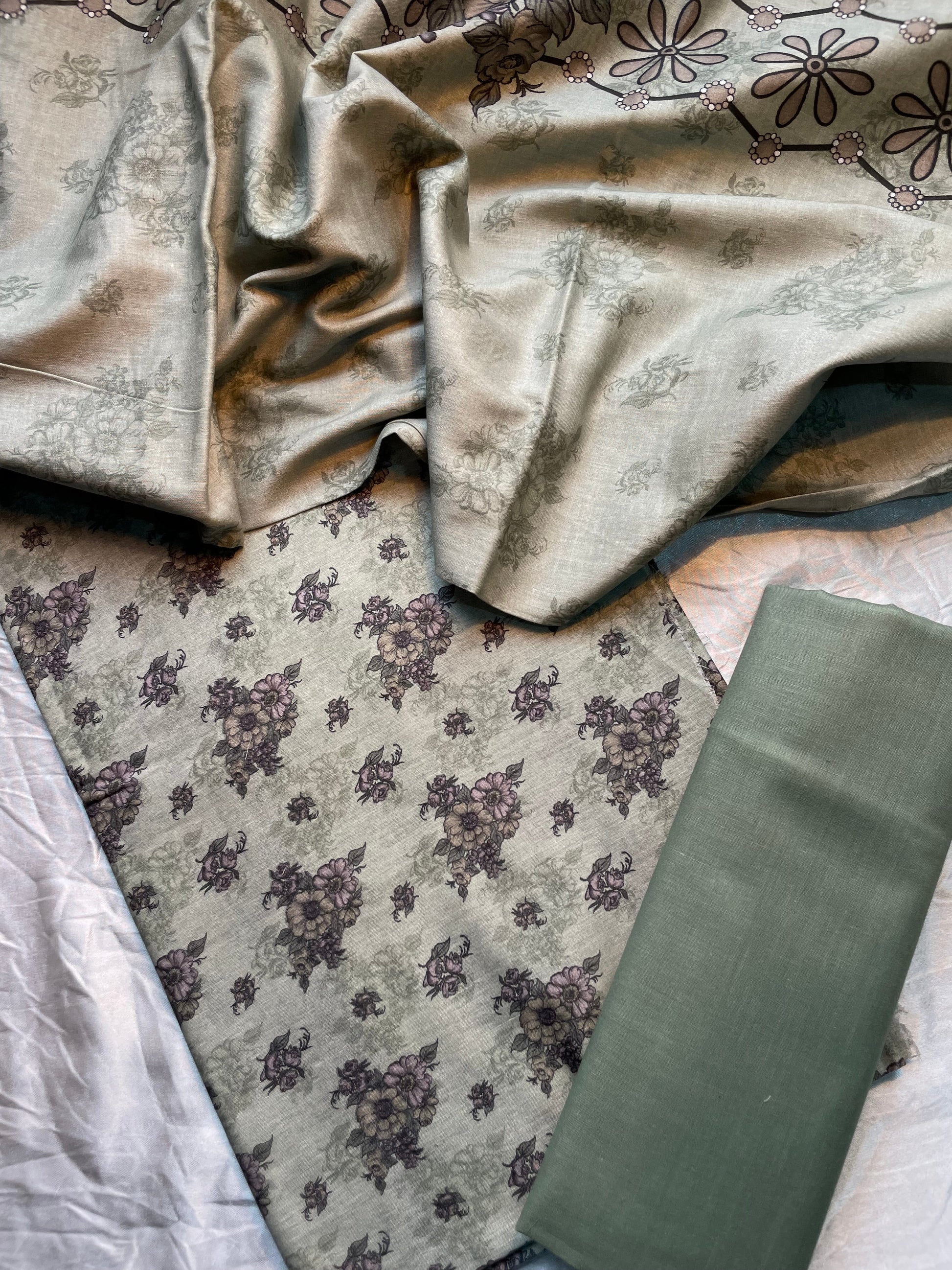 3-Piece Printed Lawn Suit - Silko Store