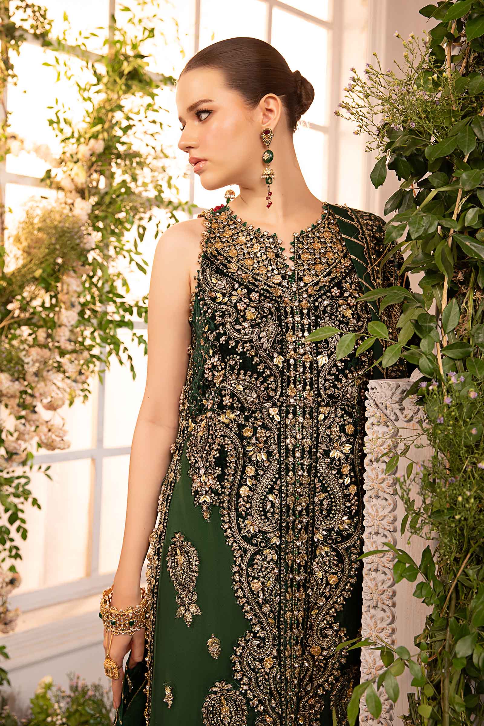 Maria B Unstitched Mbroidered Wedding Edition 24 D4 - Silko Store
