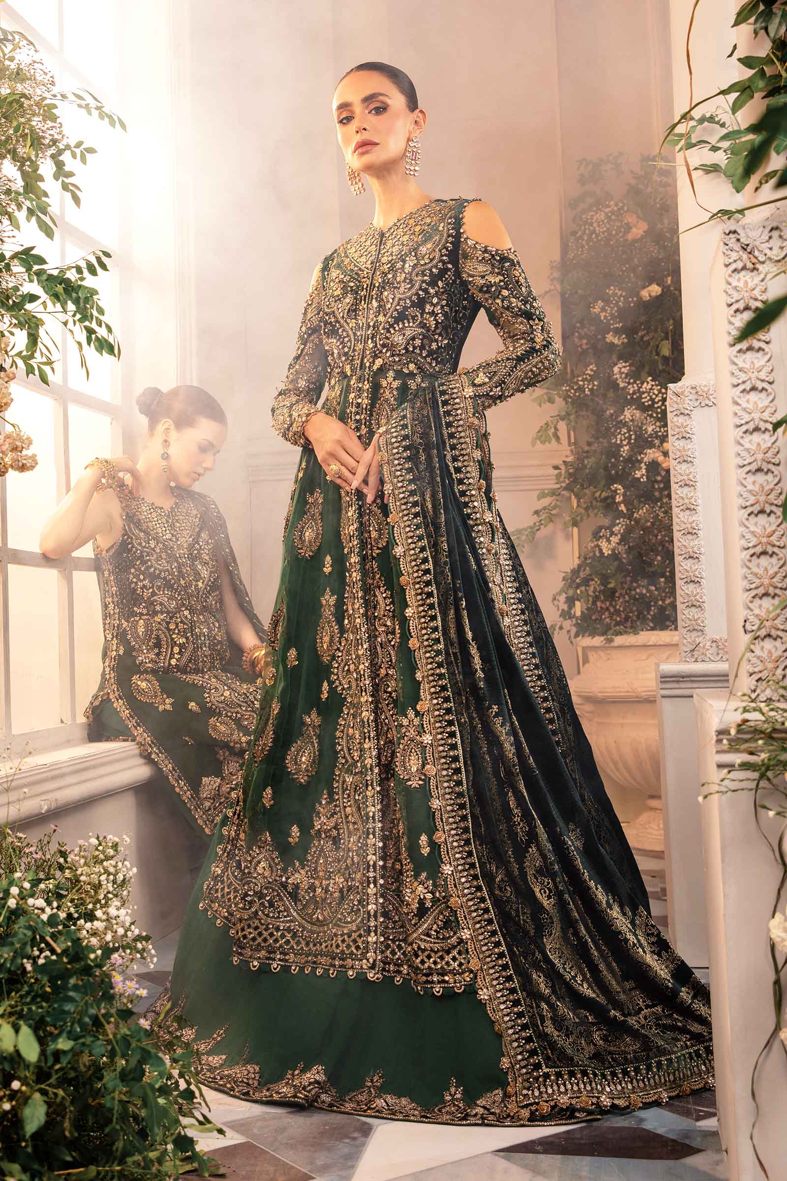 Maria B Unstitched Mbroidered Wedding Edition 24 D4 - Silko Store