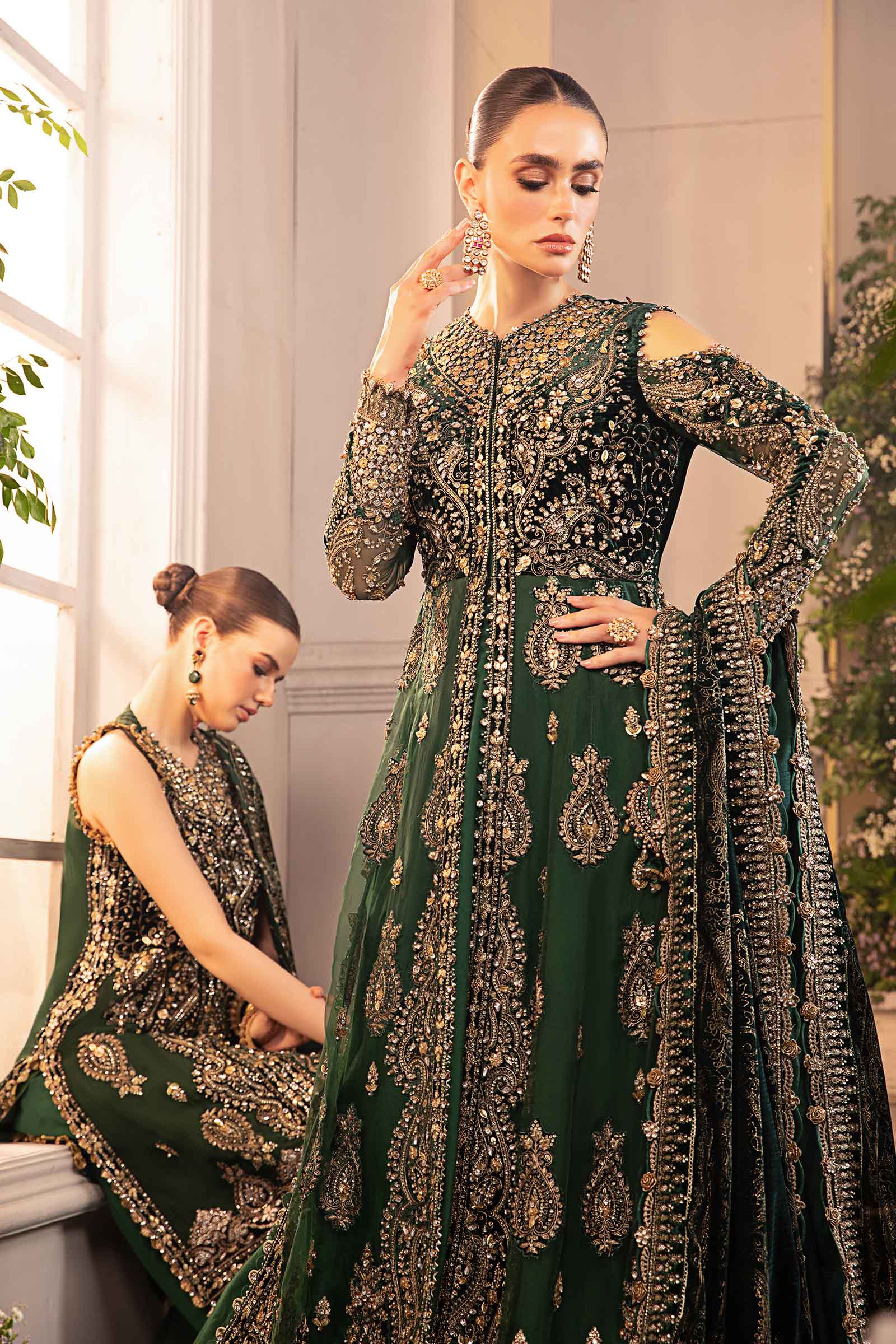 Maria B Unstitched Mbroidered Wedding Edition 24 D4 - Silko Store