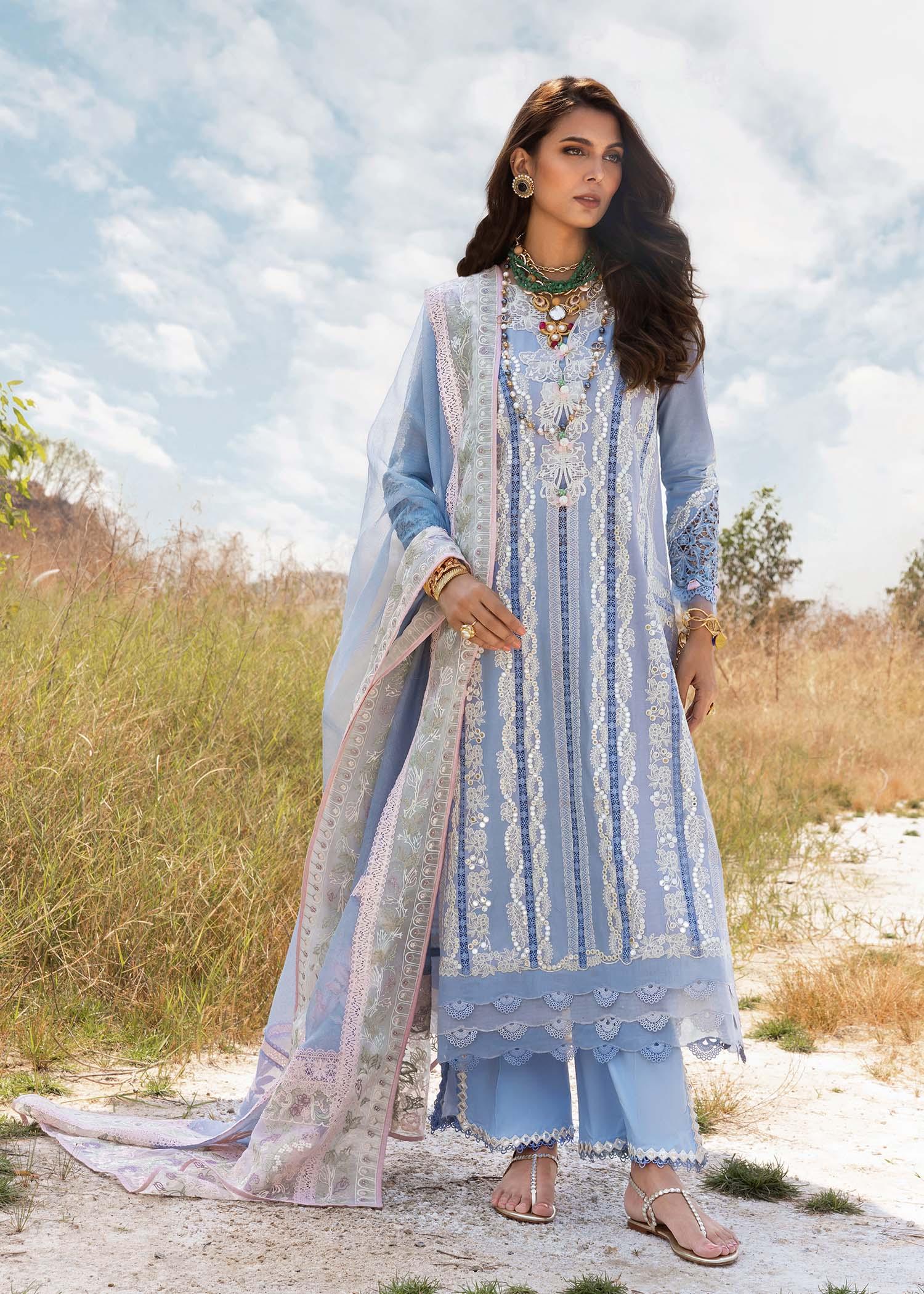 Saira Shakira Unstitched 3 Piece Luxury Lawn Collection'2025-NADINE-A - Silko Store