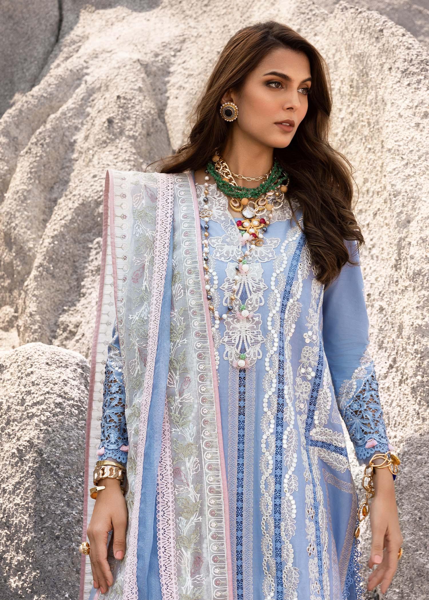 Saira Shakira Unstitched 3 Piece Luxury Lawn Collection'2025-NADINE-A - Silko Store