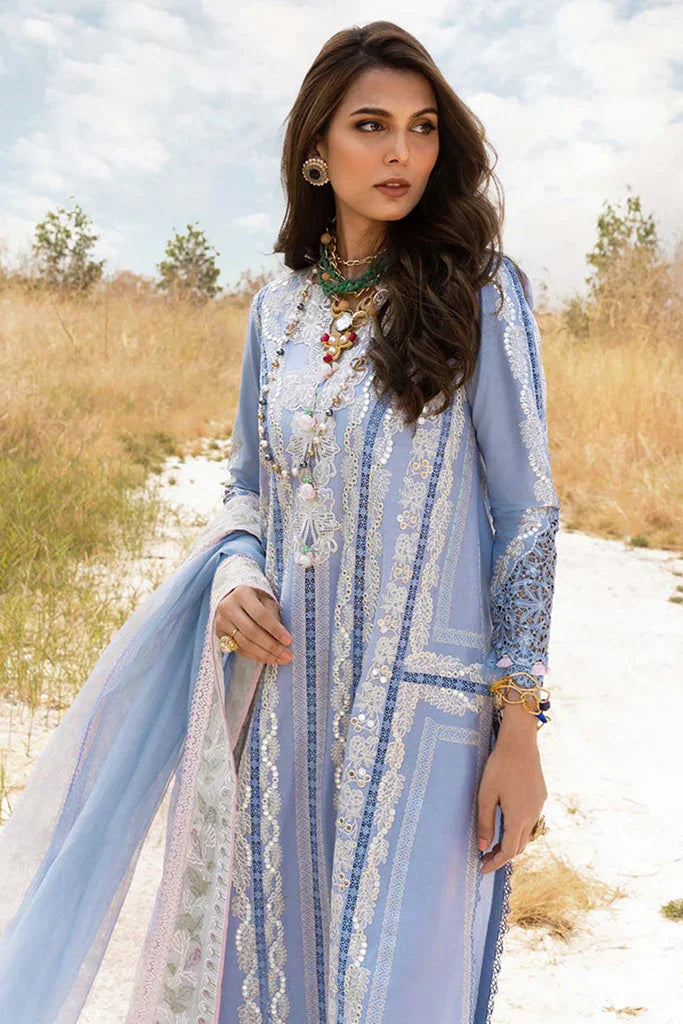 Saira Shakira Unstitched 3 Piece Luxury Lawn Collection'2025-NADINE-A - Silko Store