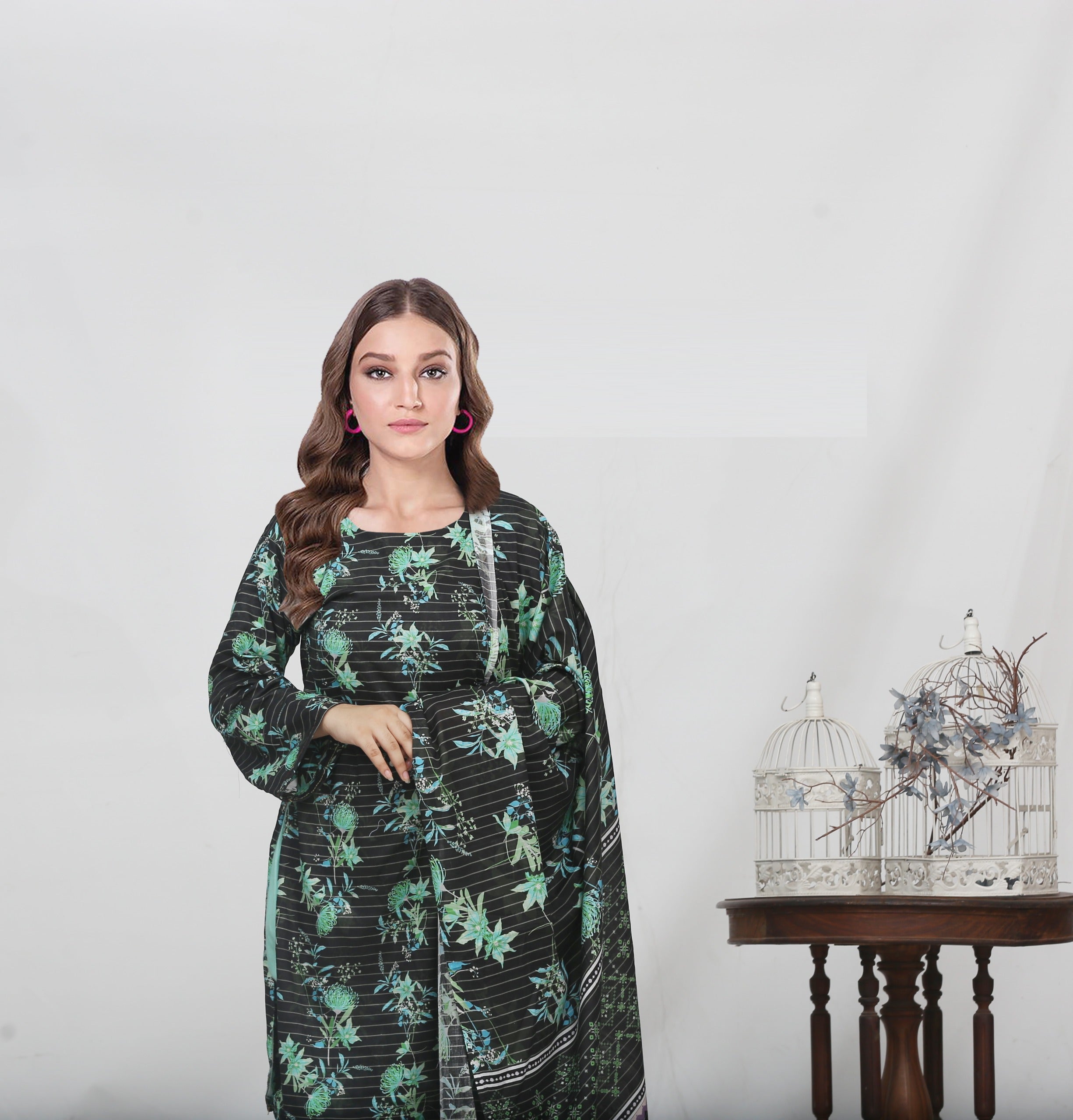 3 Piece Printed Lawn Suit - Silko Store