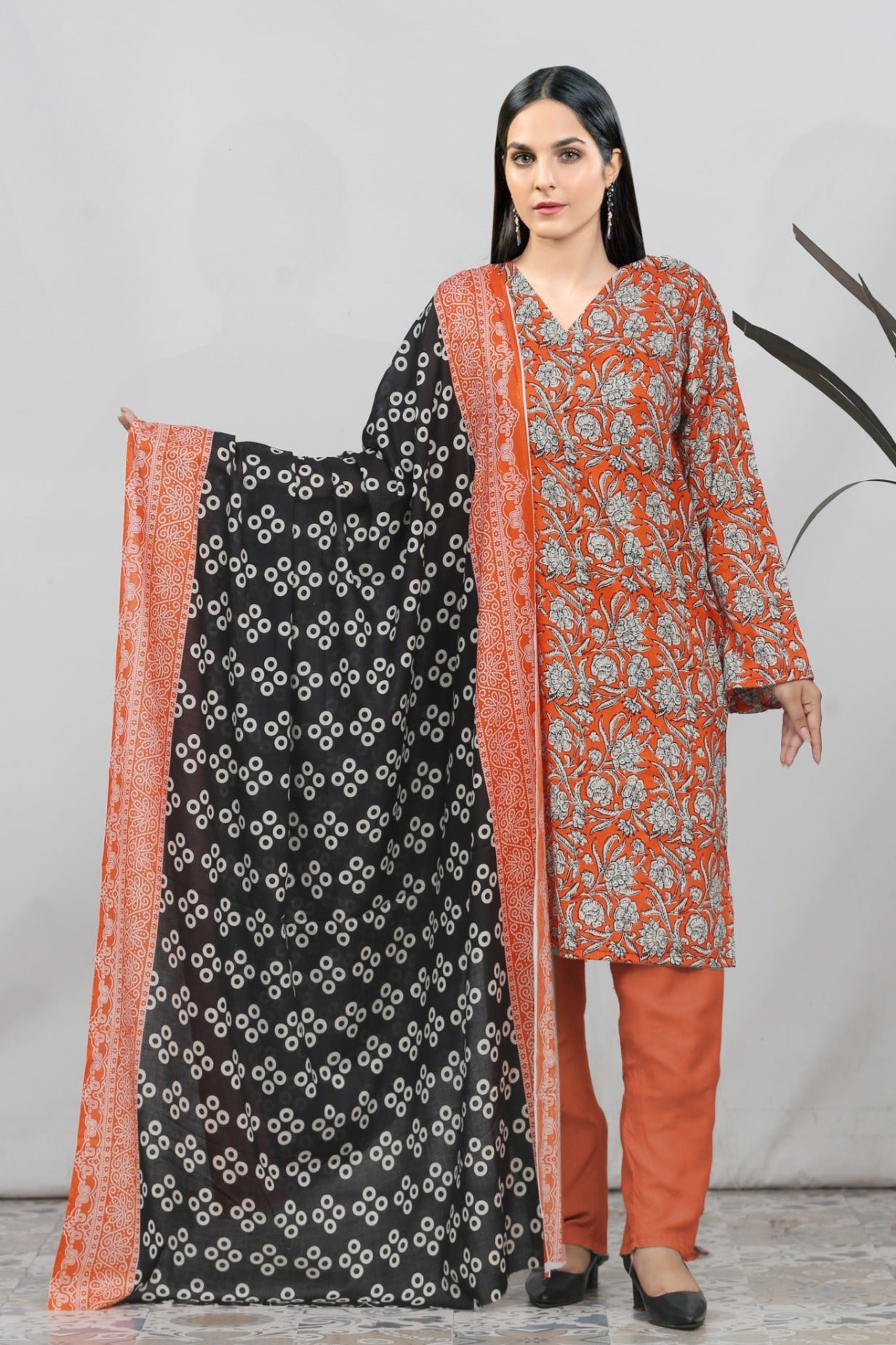 3 Piece Printed Lawn Suit - Silko Store
