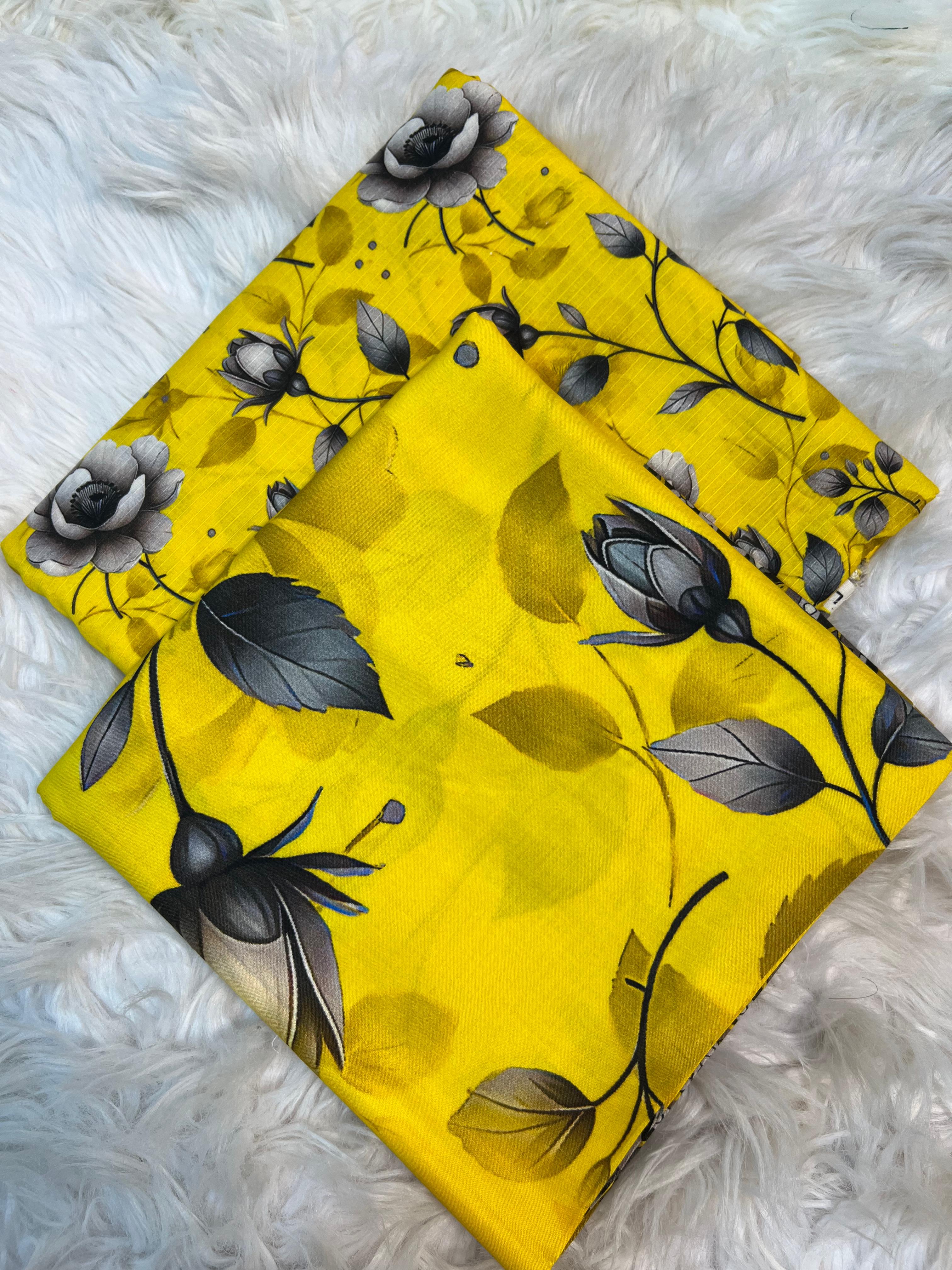Bana Doria Linen 3PC – Yellow Floral - Silko Store