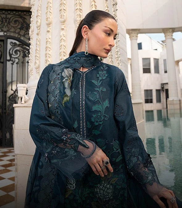 Embroidered Lawn Suits Pakistan | 3 Piece Lawn Collection | SilkoStore