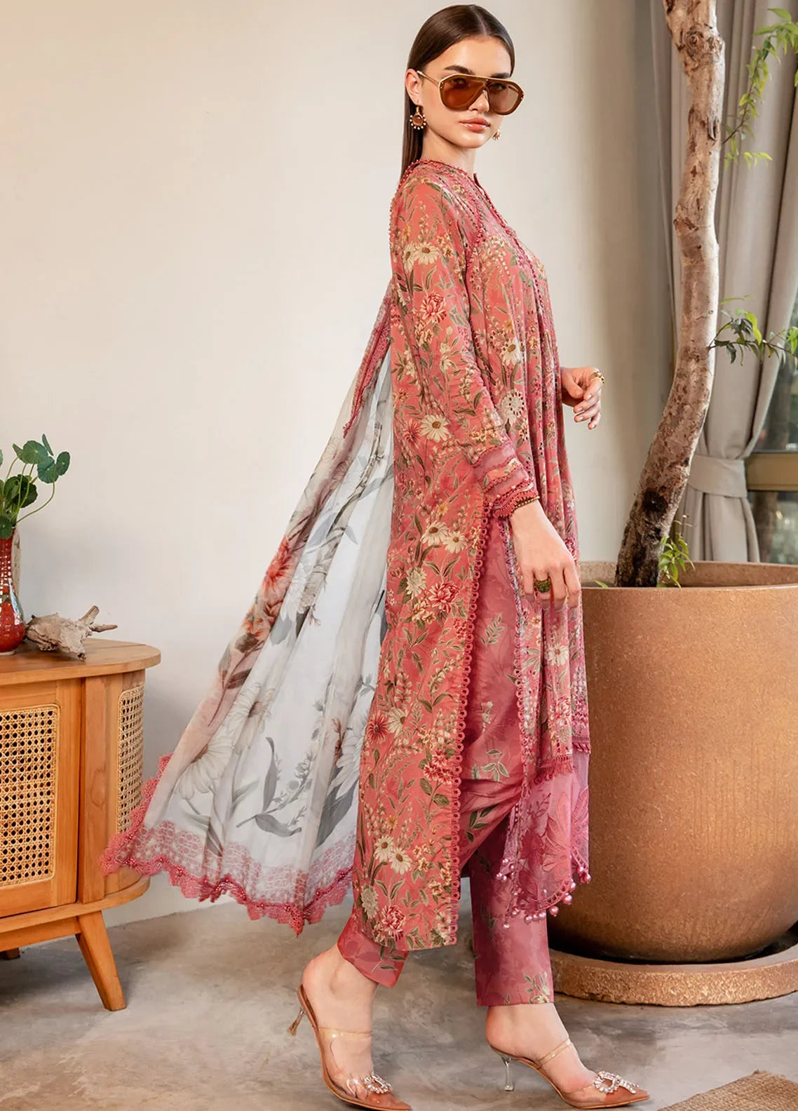 MARIA B Mprints Unstitched Lawn Collection 2025 | Spring Summer | 8A - Silko Store