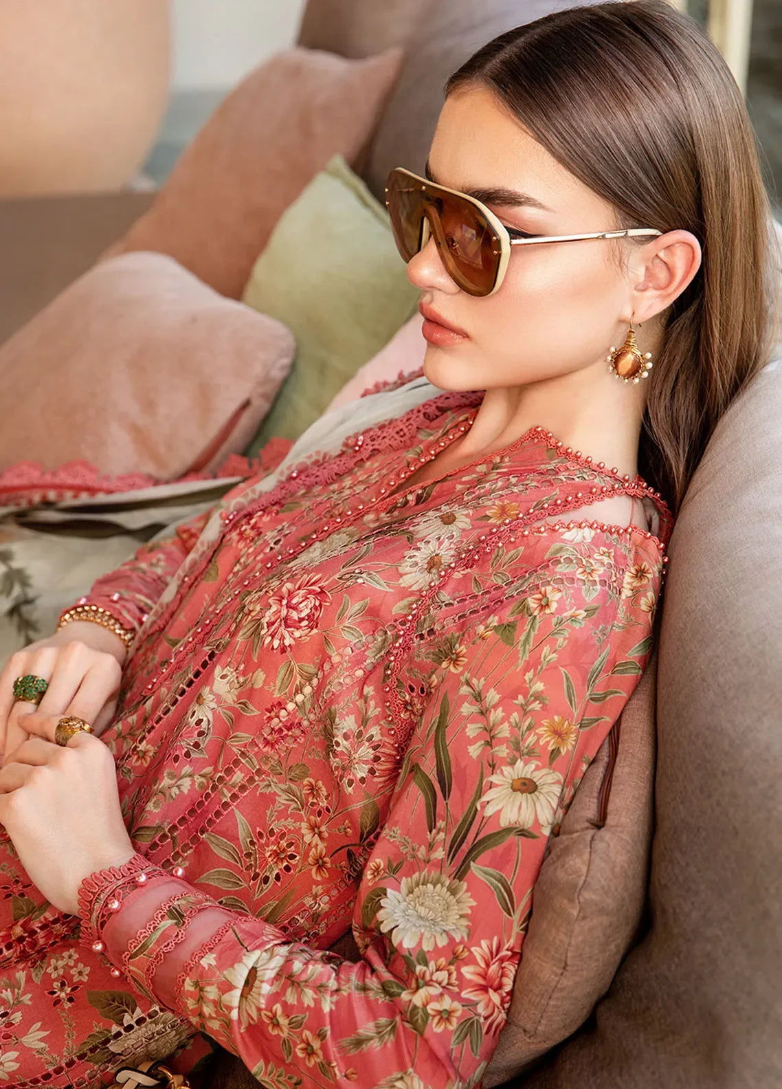 MARIA B Mprints Unstitched Lawn Collection 2025 | Spring Summer | 8A - Silko Store