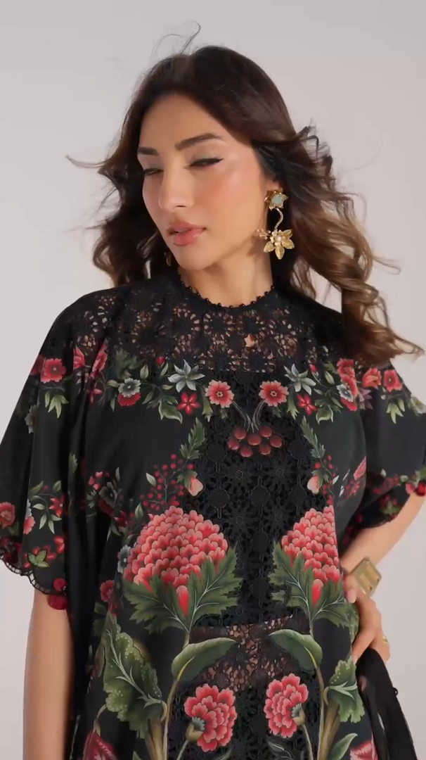 3 Piece Unstitched Embroidered Cambric Suit | MPT-2709-B - My Store